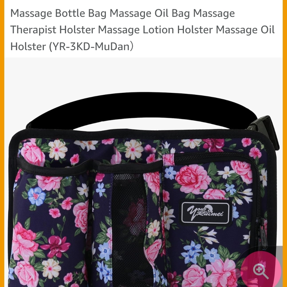 Black and Pink Skincare Tool Set with Floral Design